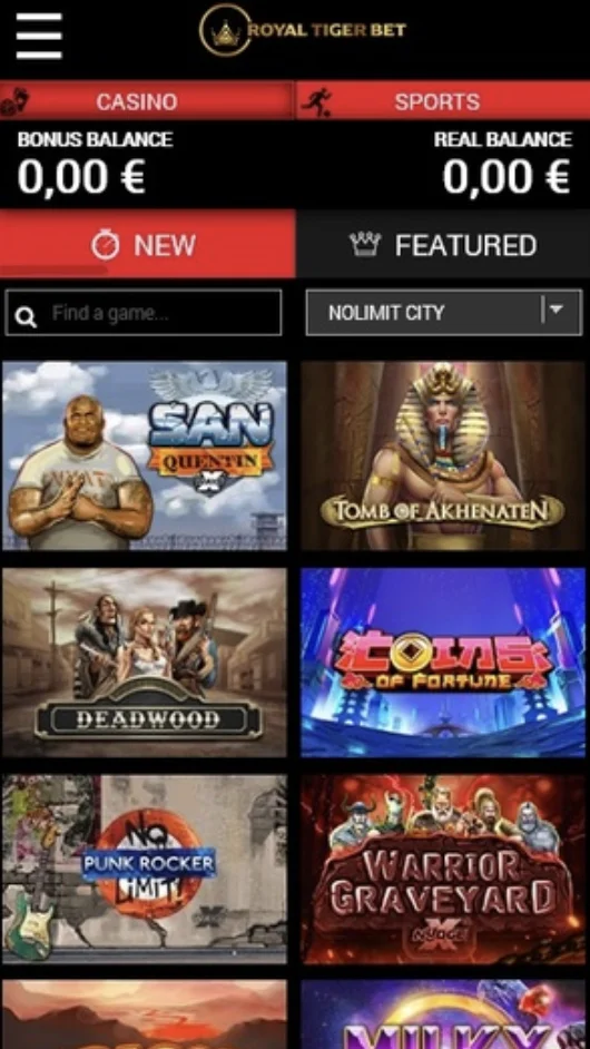 Royal Tiger Bet Casino App
